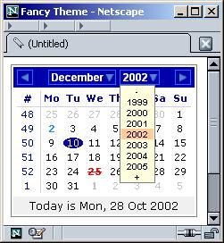 Fancy theme in Netscape 7.0