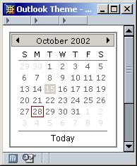Outlook theme in Mozilla 1.1